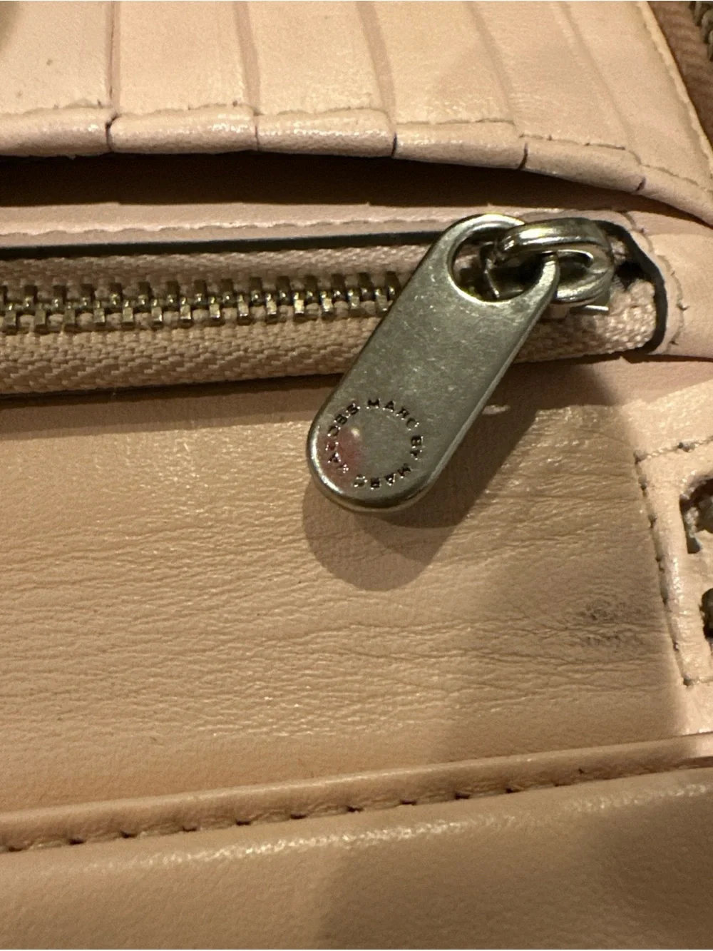 Marc By Marc Jacobs Pale Blush Leather Wristlet
